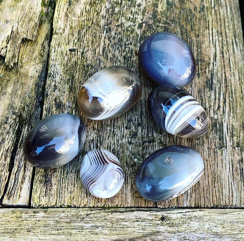 Botswana Agate Tumbled Stone "Calmness & Trust"