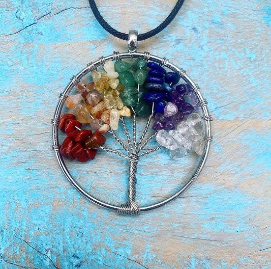 Chakra Tree of Life pendant "Chakra Bliss"