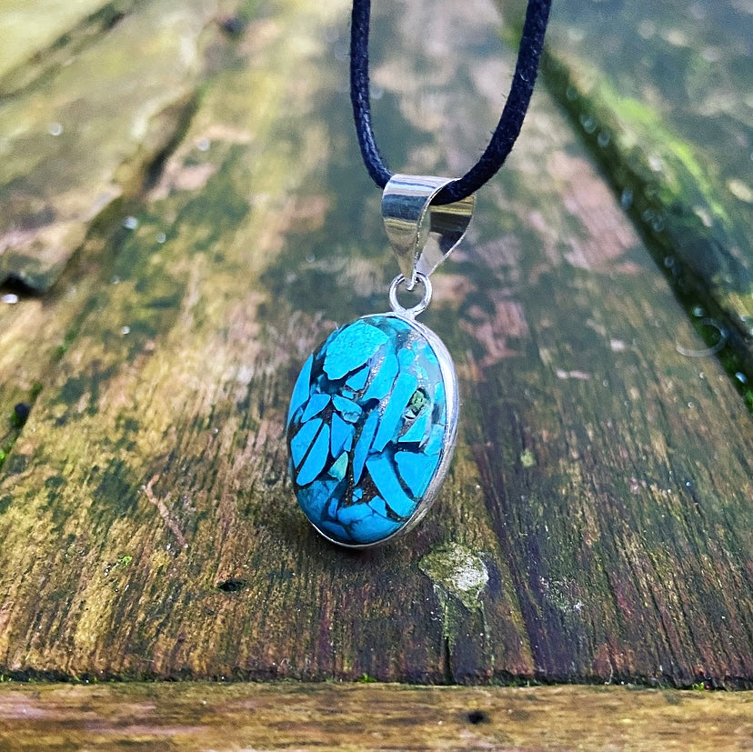 Nepalese Turquoise pendant "Spiritual Love"