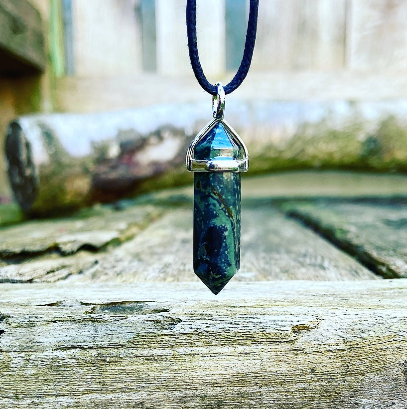 Colon Pendant Rhyolite "Shaman's Flow"