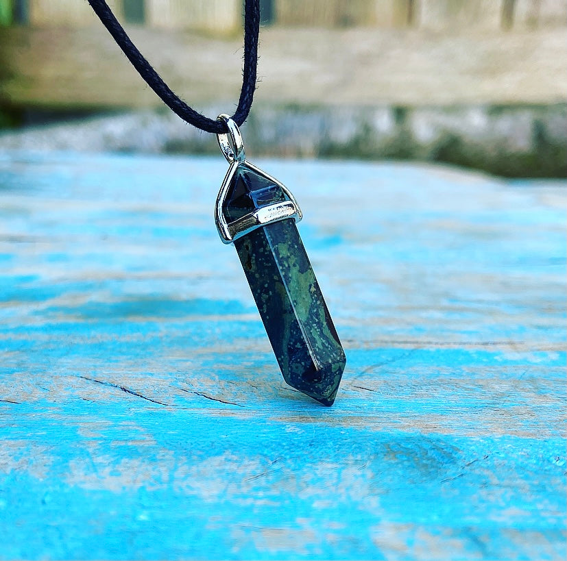 Colon Pendant Rhyolite "Shaman's Flow"