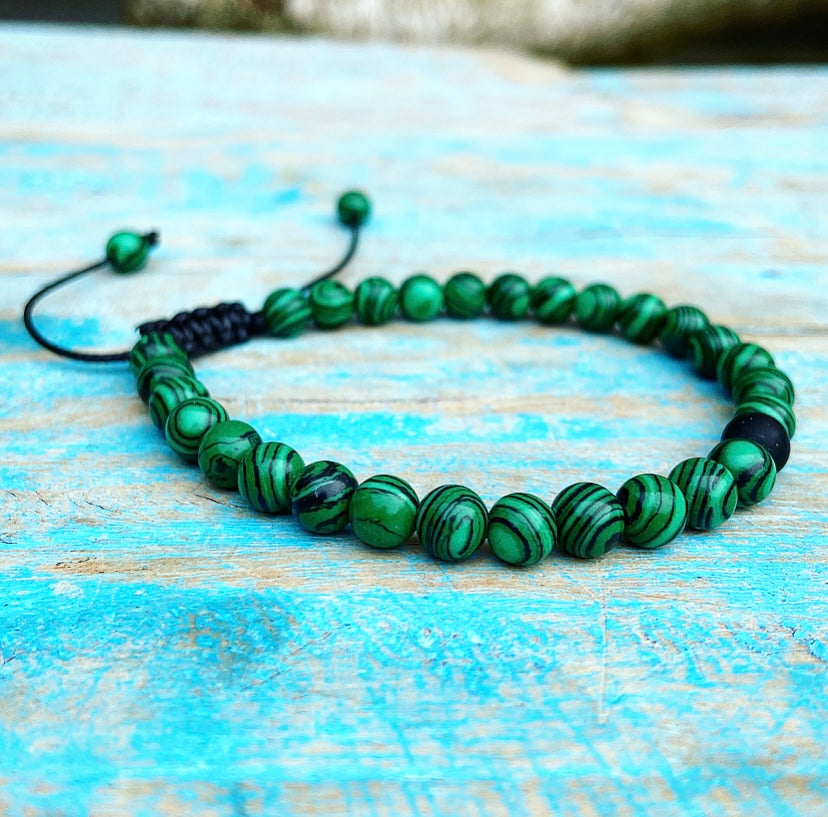 Armbanden set Malachiet "Innerlijke Vrijheid"