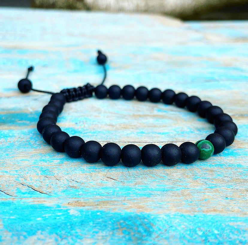 Armbanden set Malachiet "Innerlijke Vrijheid"