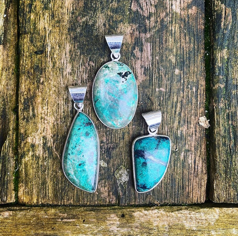 Chrysocolla hanger "ENERGIE DOSEREN"