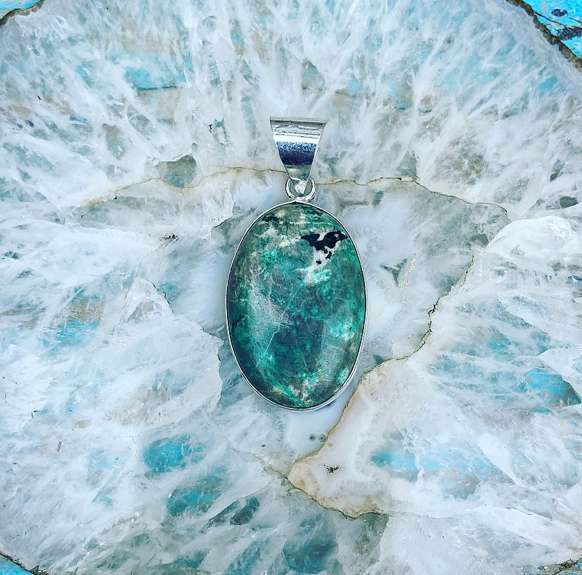 Chrysocolla hanger "ENERGIE DOSEREN"