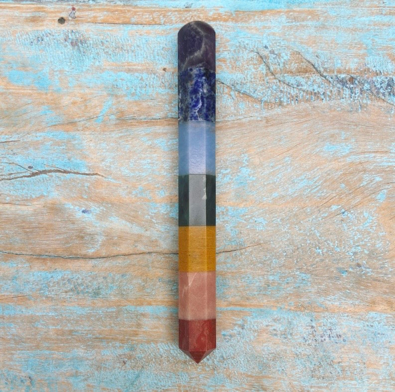 Chakra massagestaaf "Van kruin tot basis"