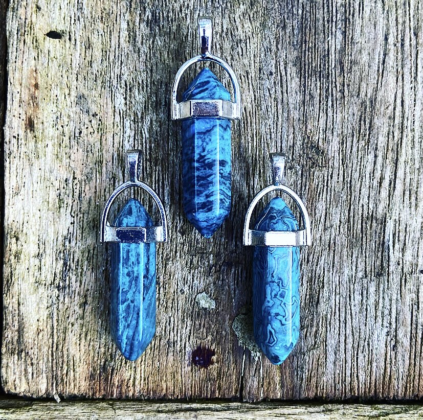 Double point pendant Apatite "Mediumship"