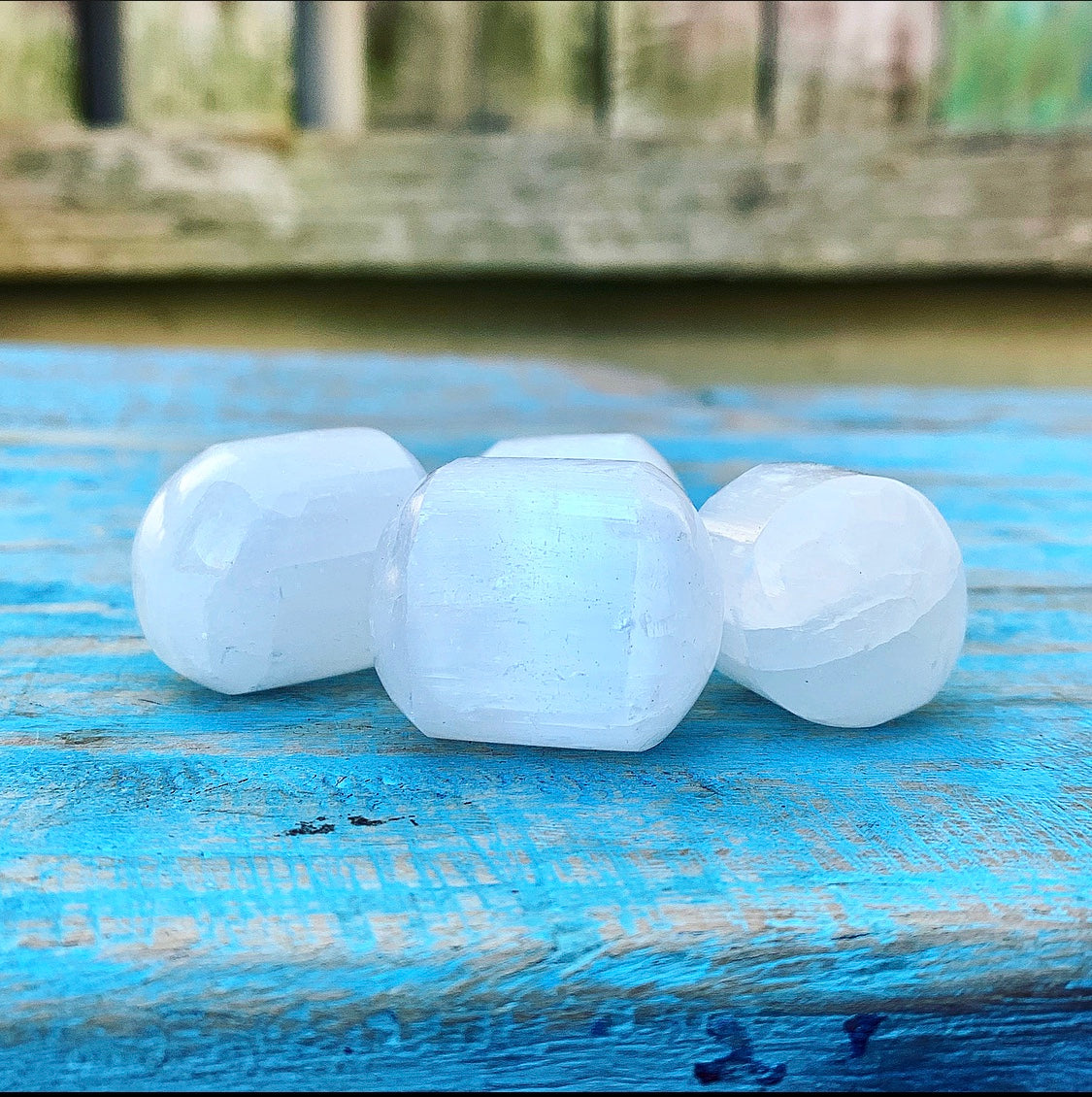 Selenite tumbled stone "Spiritual Light"