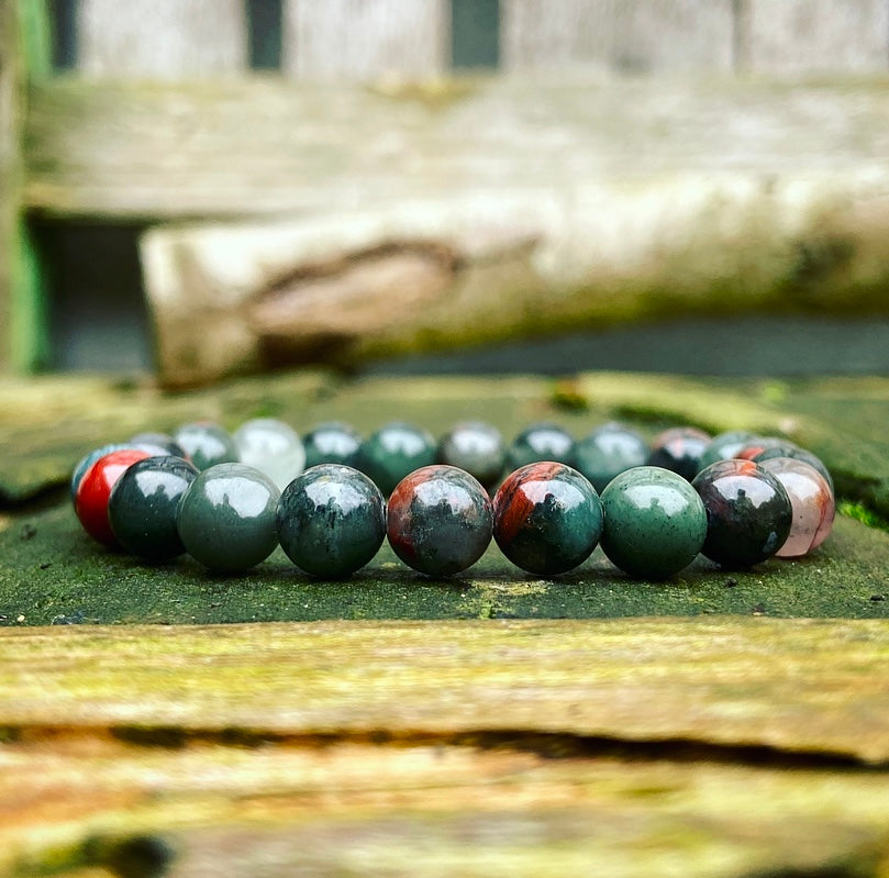 Bloedsteen Armband "Moed & Vitaliteit"