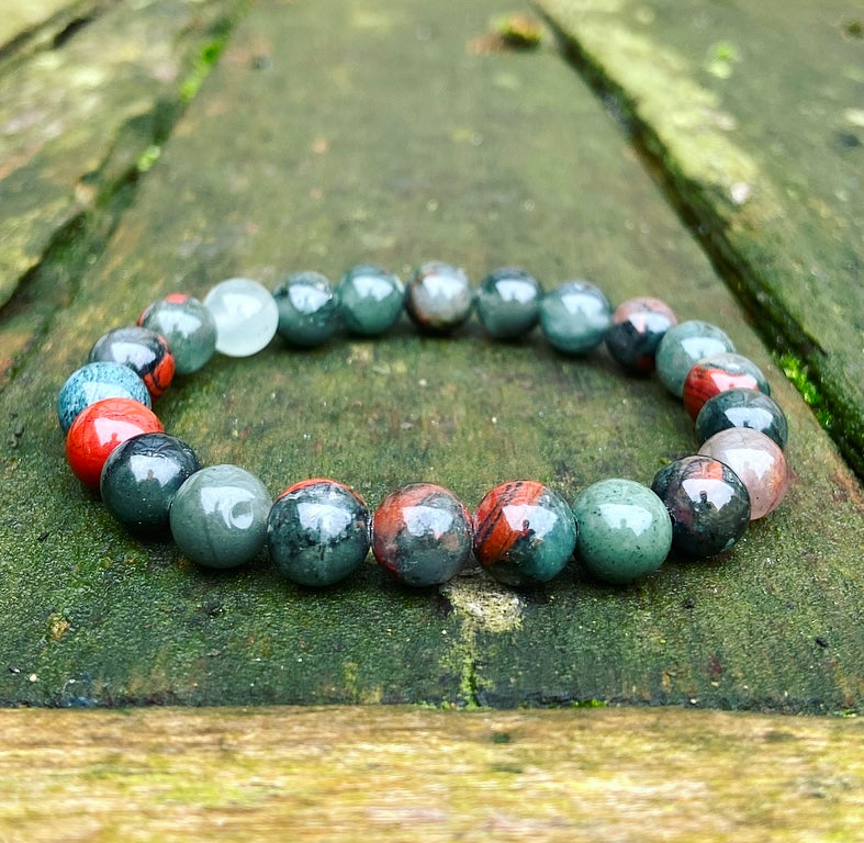Bloedsteen Armband "Moed & Vitaliteit"