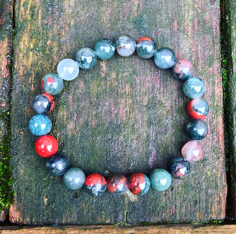 Bloedsteen Armband "Moed & Vitaliteit"