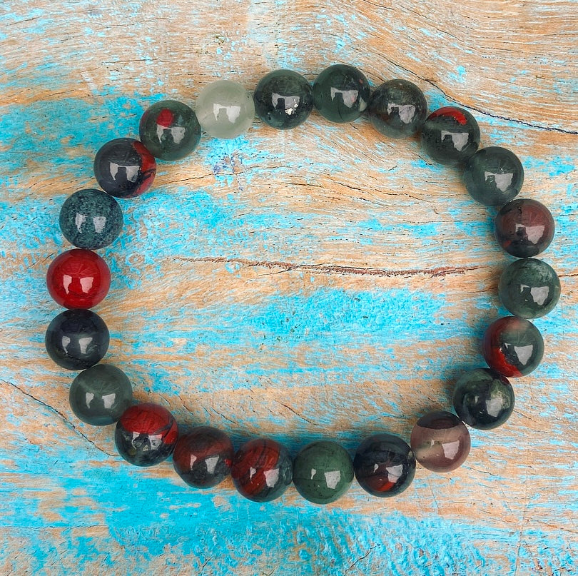 Bloedsteen Armband "Moed & Vitaliteit"