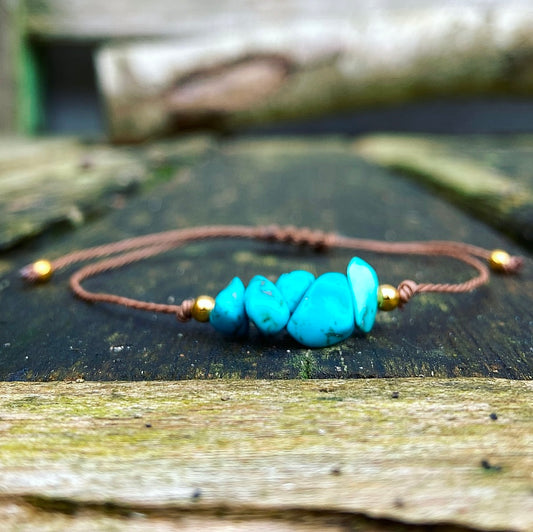 Turquoise bracelet "Love and Lust for Life"