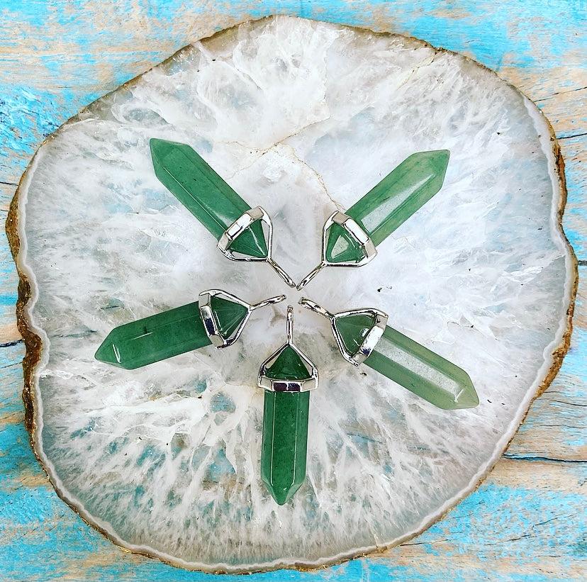 Dubbelpunt Hanger Aventurijn "Optimisme"