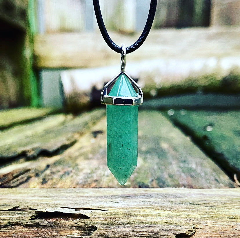 Dubbelpunt Hanger Aventurijn "Optimisme"