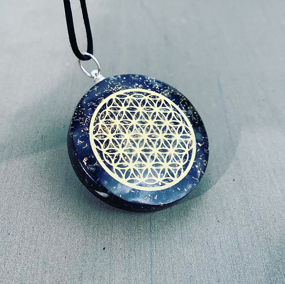 Orgon hanger Zwarte Toermalijn "Shield of Protection"