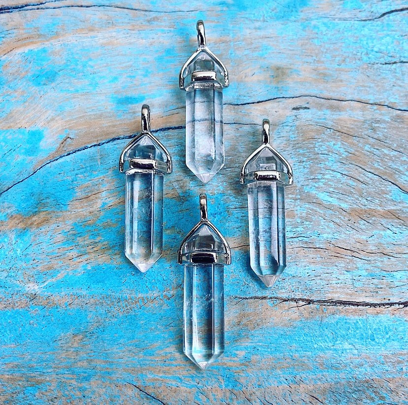 Colon-Anhänger Bergkristall „Energie & Bewusstsein“