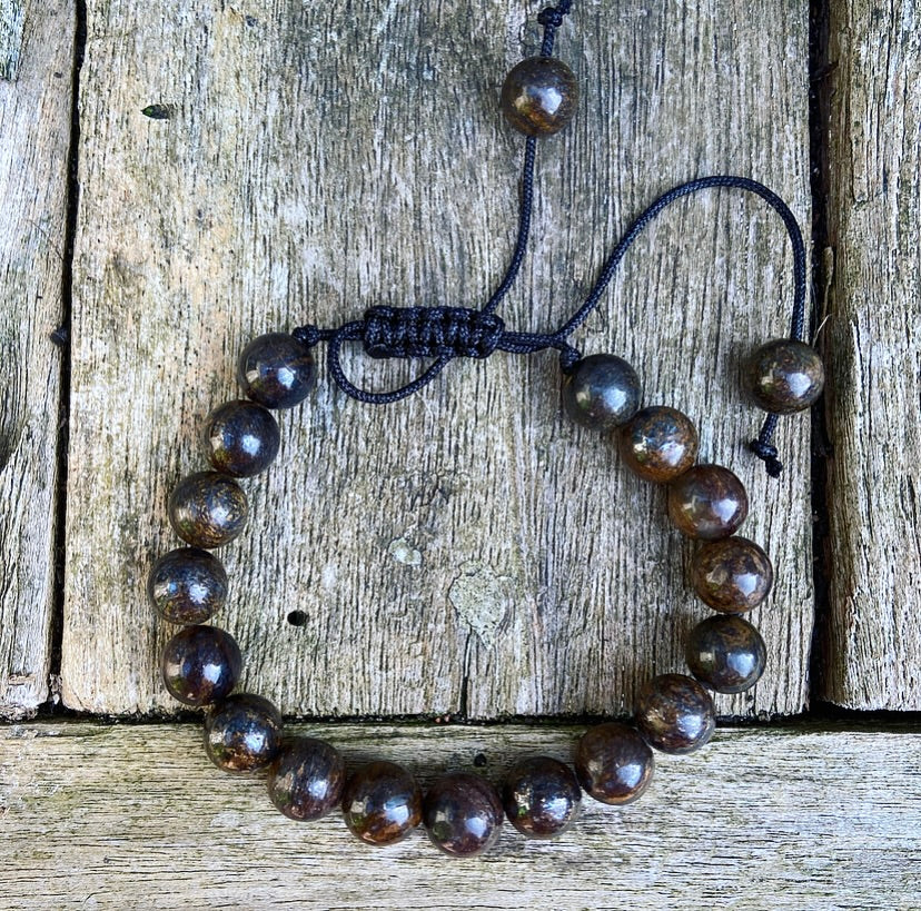Bronziet armband "Levenskunstenaar"