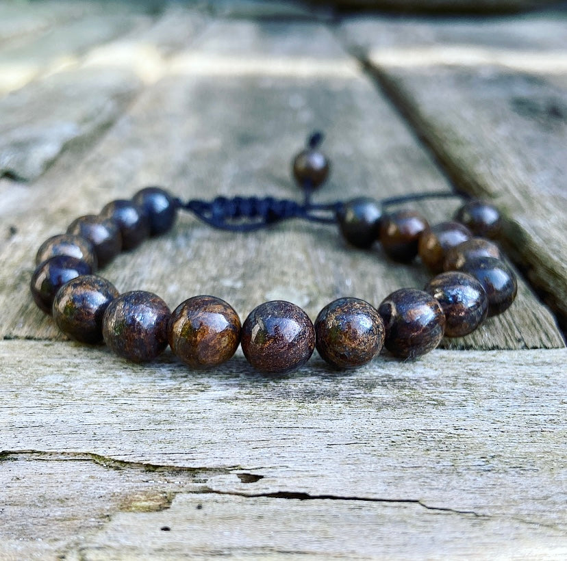 Bronziet armband "Levenskunstenaar"