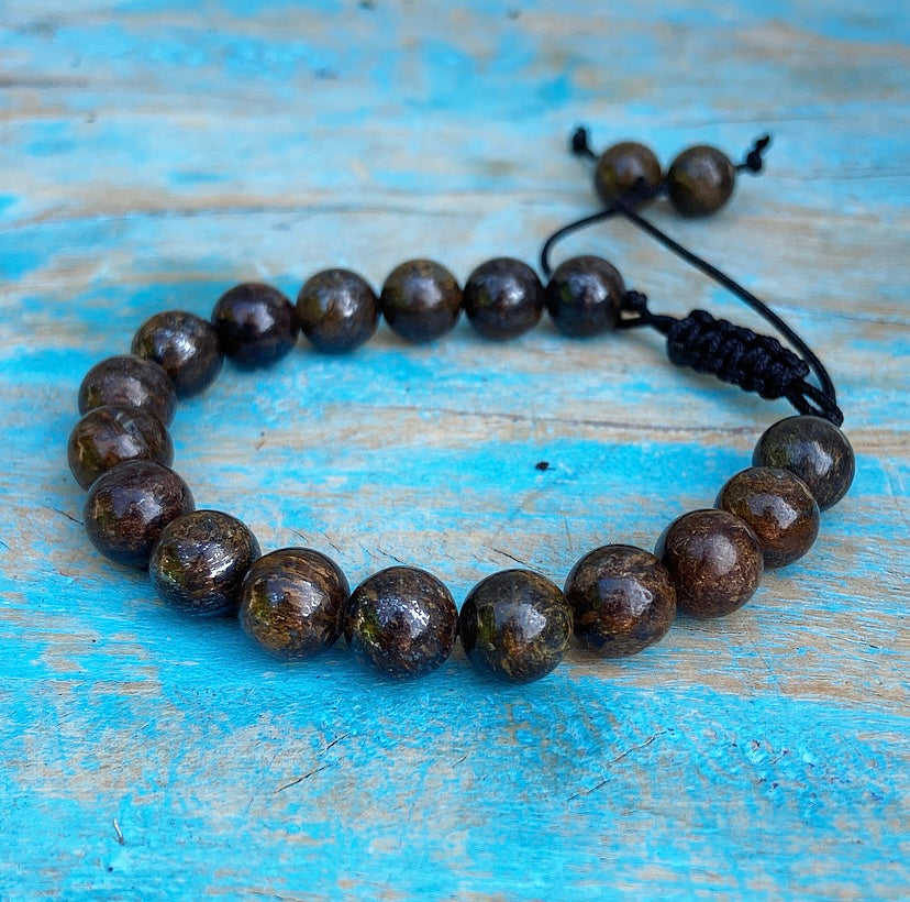 Bronziet armband "Levenskunstenaar"