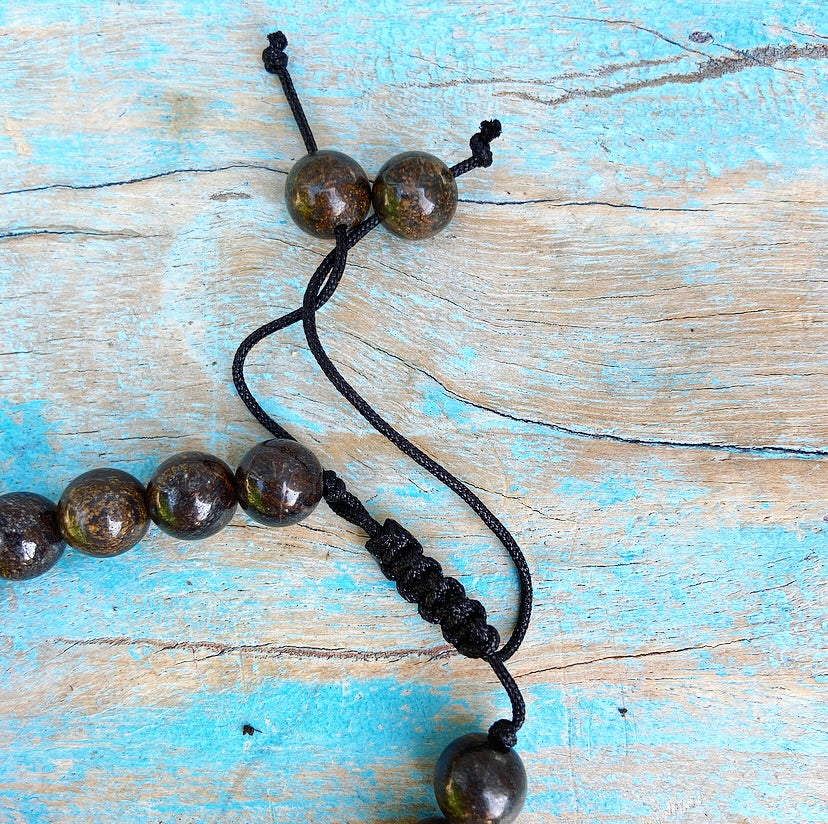 Bronziet armband "Levenskunstenaar"