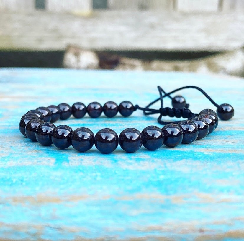 Granaat Armband "Alles Komt Goed"