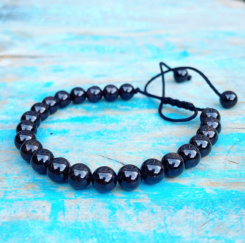 Granaat Armband "Alles Komt Goed"
