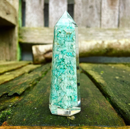 Amazonite Orgone Obelisk "A House Full of Harmony"