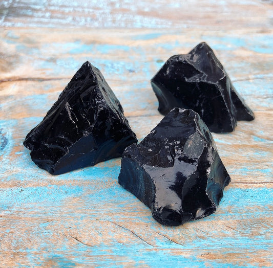 Ruwe obsidiaan "Magische Spiegel"