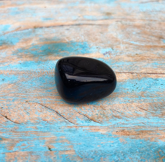 Obsidiaan knuffelsteen "Magische Spiegel"