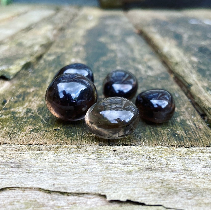 Rookkwarts knuffelsteen "Tegen Nervositeit"