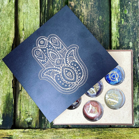 Chakra Gemstones set "Healing Hand"