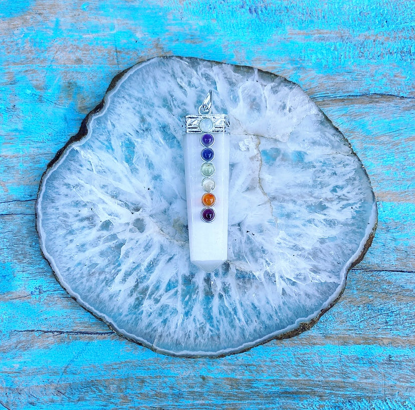 Seleniet Chakra hanger "Kundalini Kracht"