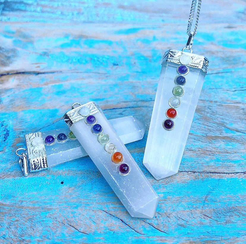 Seleniet Chakra hanger "Kundalini Kracht"