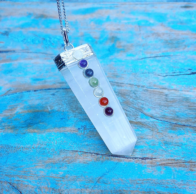 Seleniet Chakra hanger "Kundalini Kracht"