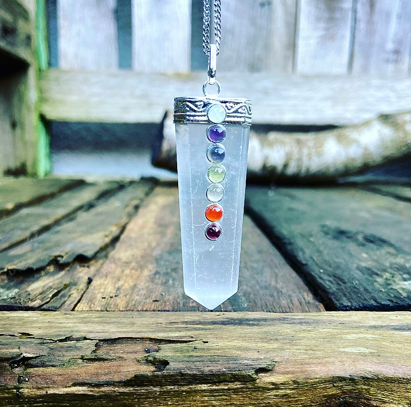 Seleniet Chakra hanger "Kundalini Kracht"