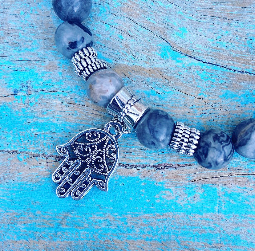 Lucky Charm Armband Picasso Jaspis "Goede Voornemens"