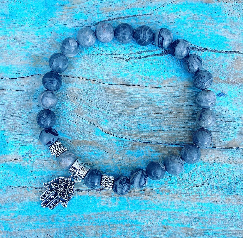Lucky Charm Armband Picasso Jaspis "Goede Voornemens"