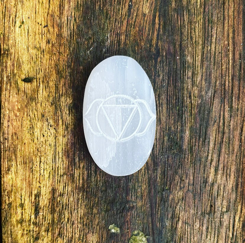 Seleniet Stenen Set "Chakra Power Healing"
