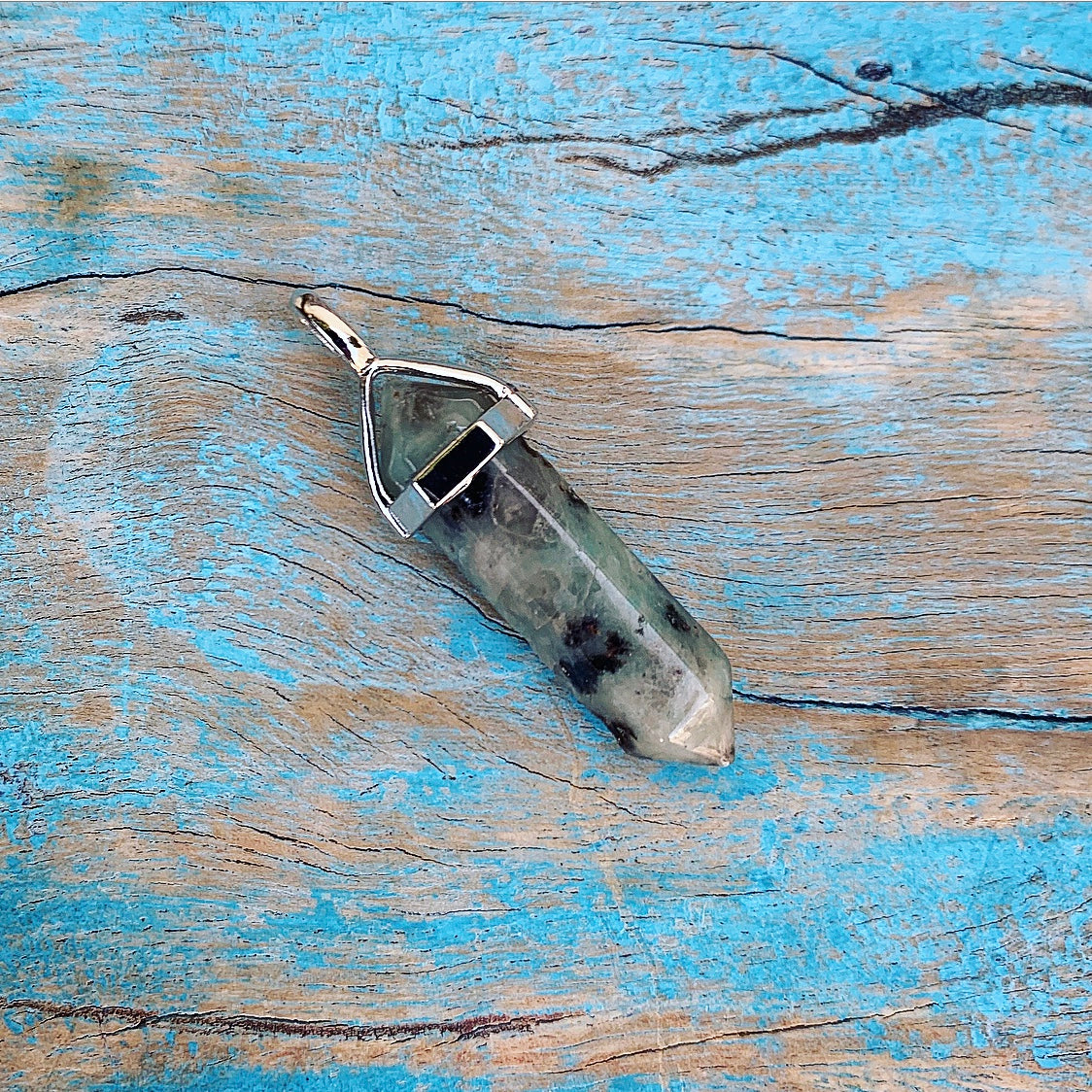 Colon pendant Lotus Jasper "The Wish Granter"