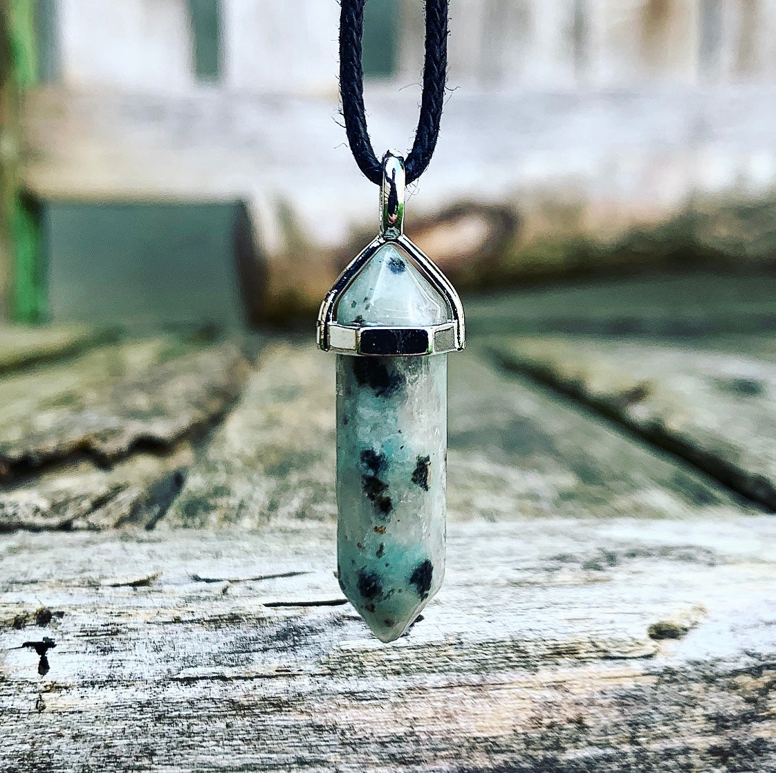 Colon pendant Lotus Jasper "The Wish Granter"