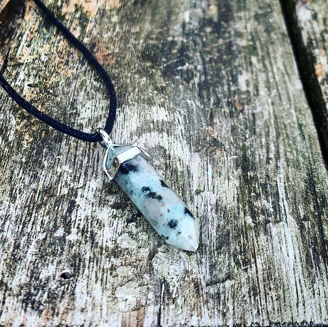 Colon pendant Lotus Jasper "The Wish Granter"