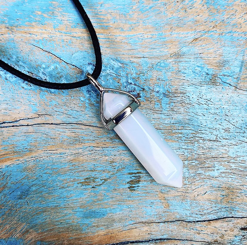 Double point pendant Opalite "Purification & Passion"
