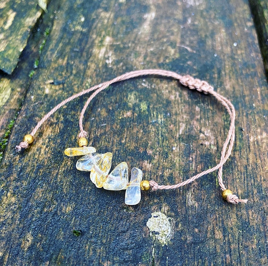 Citrien armbandje "Zonnige Lichtkracht"