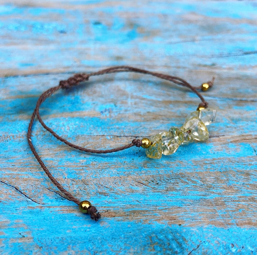 Citrien armbandje "Zonnige Lichtkracht"