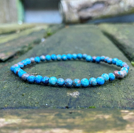 Blauwe Apatiet armbandje "Spirituele Gids"