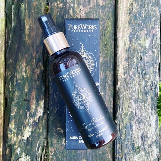 Aura Cleansing spray met salie en witte thee
