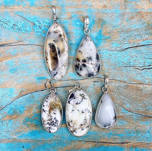 Pendant Dendrite Opal "Abundance"