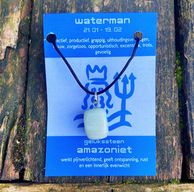 Sterrenbeeld edelsteen hanger "Waterman" (21-1/9-2)