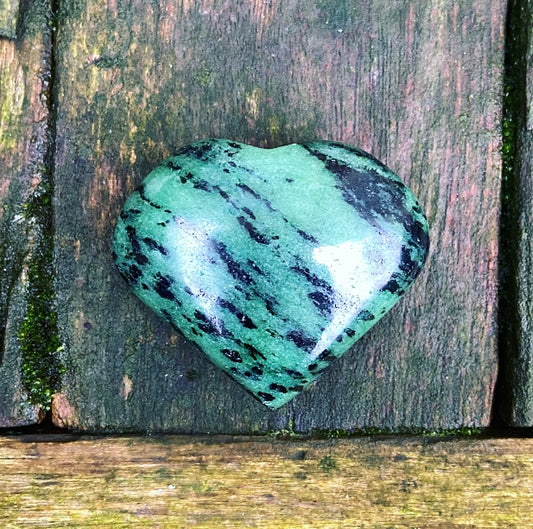 Fuchsite heart "Nature beings"